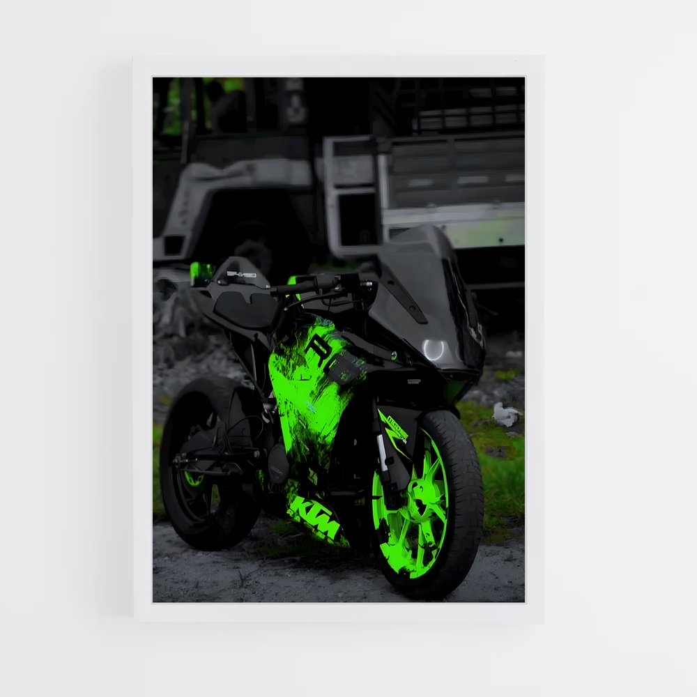 Poster Rc 125 Éblouissant – affiche KTM Moto (vue 3)